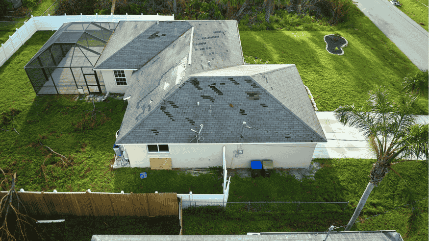 Wind Damage to Roof